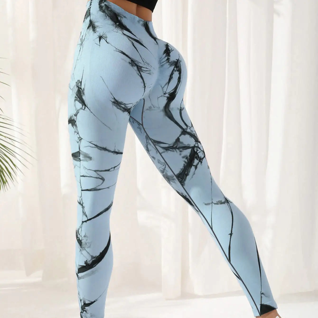 Tie-dye Leggings Spandex Yoga Pants Women's High Waist